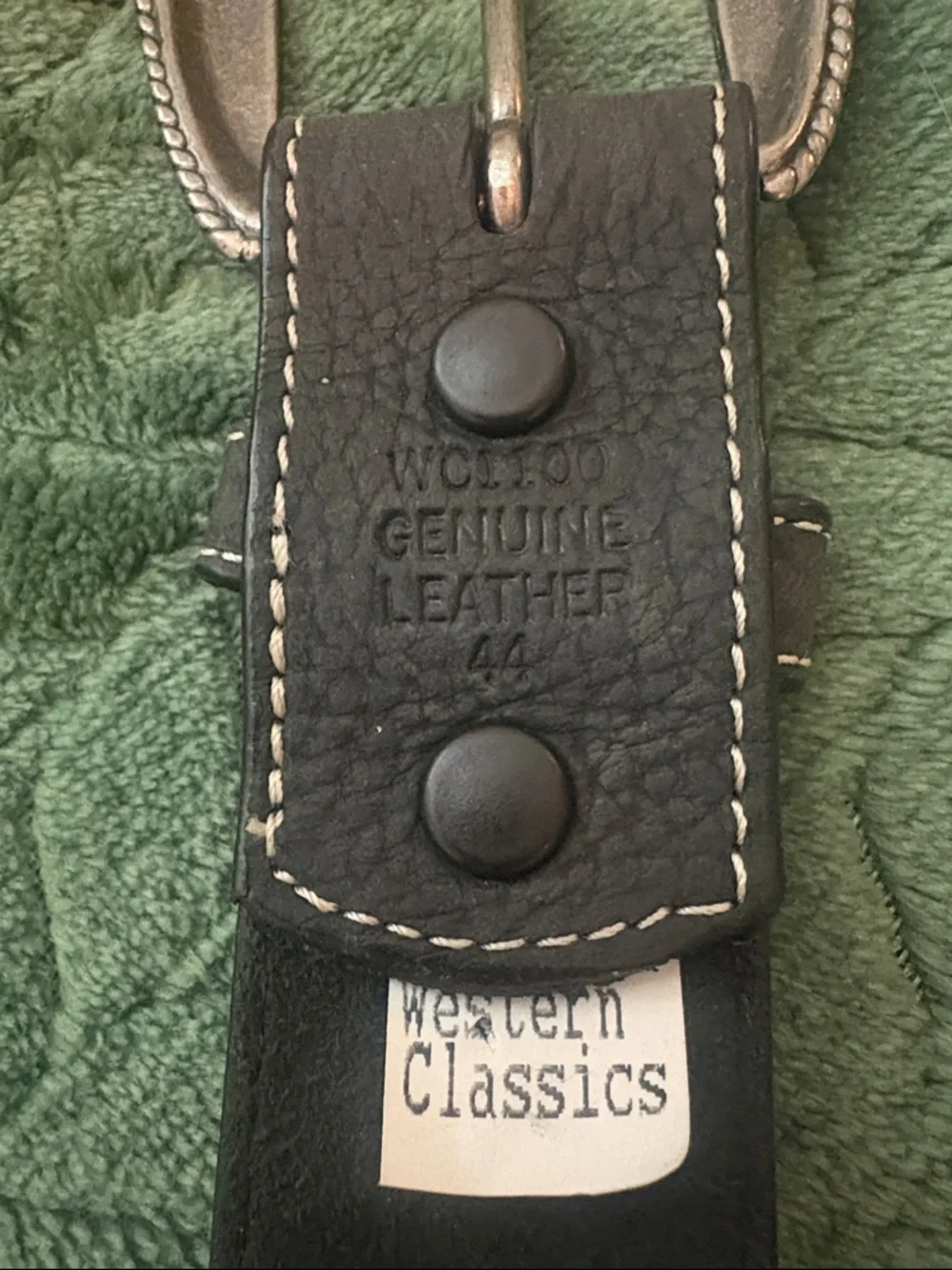 3D Genuine Leather Western Classics Belt Dark Brown 44